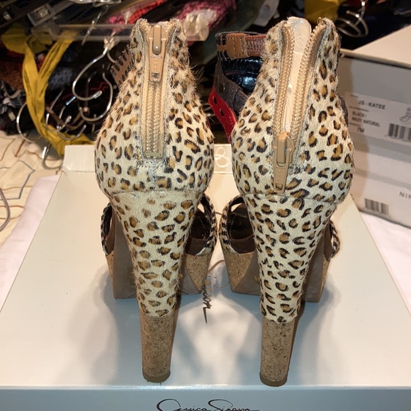 Multicolored Sandal Pumps - Picture 3 of 13